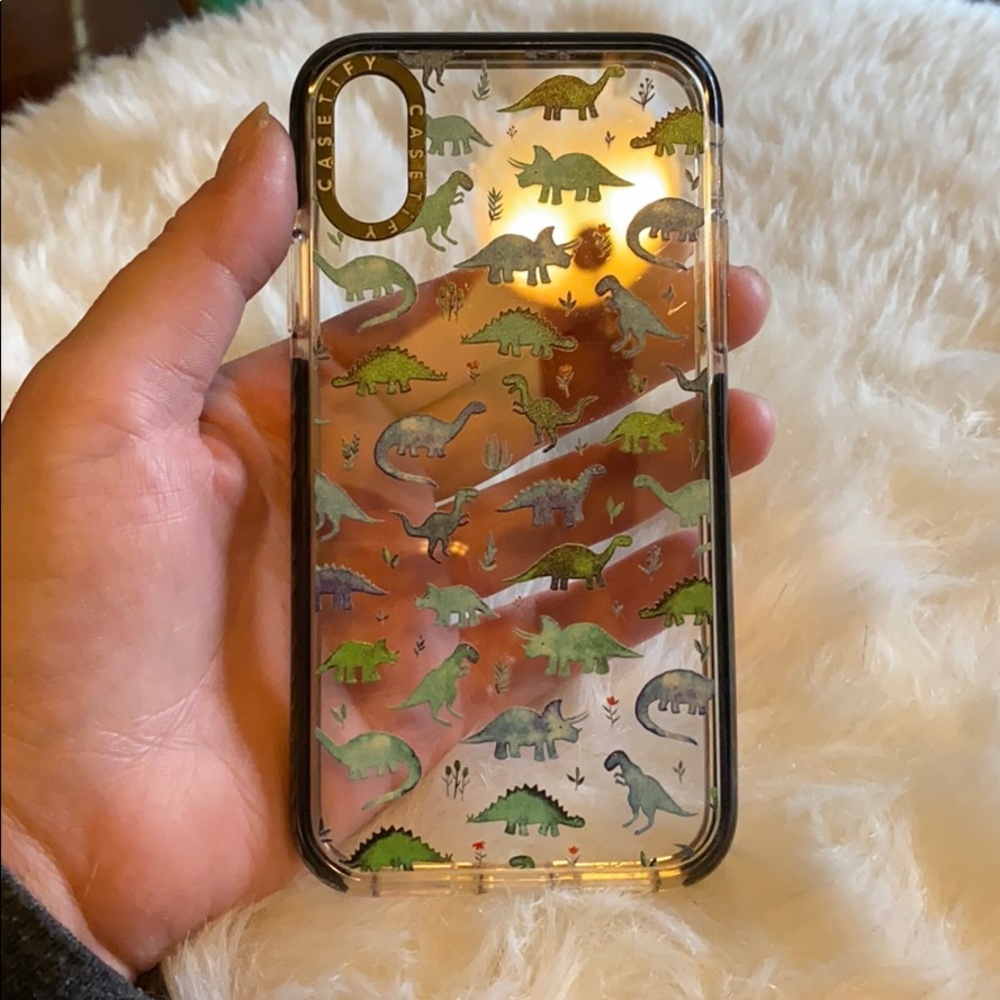 Casetify transparent dinosaur case